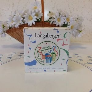 Longaberger  Tie-On - Happy Birthday